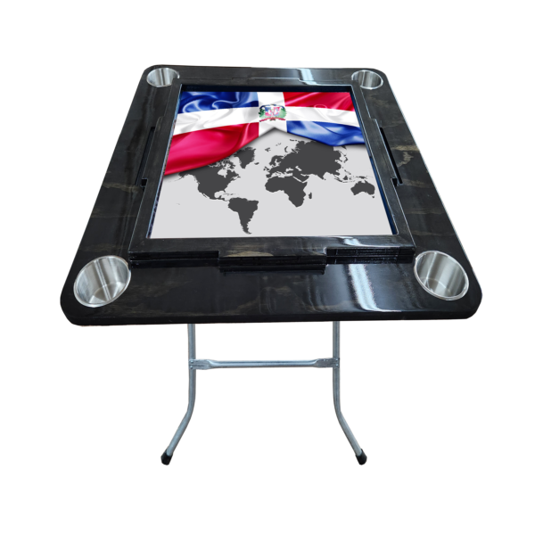 Mesa de Domino con Bandera y mapa Dominicana - Image 3