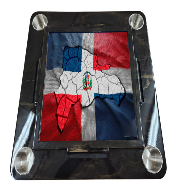 Mesa de Domino de Bandera y Mapa Dominicana - Image 3